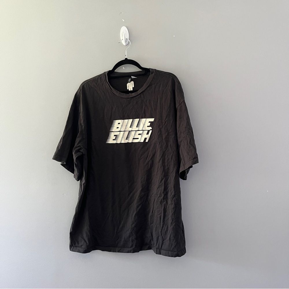 Billie Eilish Divided Graphic Band Tee Short Sleeve Oversized Size Large